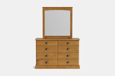 Andorra 8-Drawer Dresser & Mirror - NZ Made at Online8 Furniture Auckland NZ