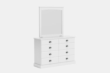 Andorra 8-Drawer Dresser & Mirror - NZ Made at Online8 Furniture Auckland NZ