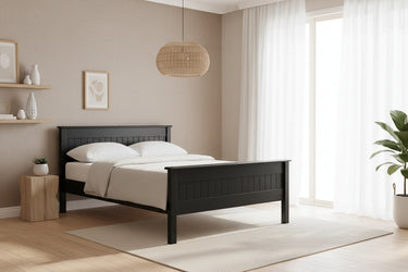 Andorra High Foot Panelled Bed - NZ Made at Online8 Furniture Auckland NZ