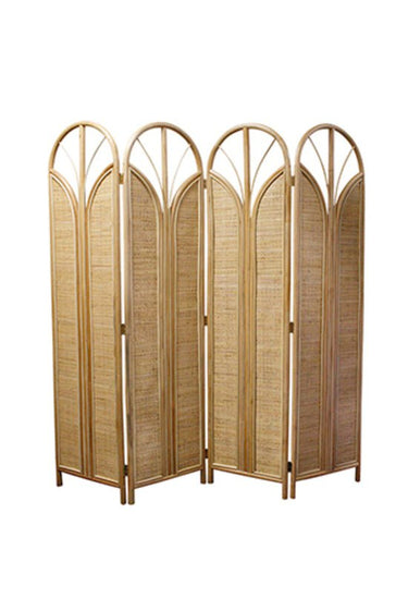 Anggun Four Panel Rattan Room Divider at Online8 Furniture Auckland NZ
