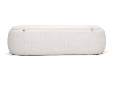 Anica Storage Bench with sponge foam padding over a plywood frame for a soft seat