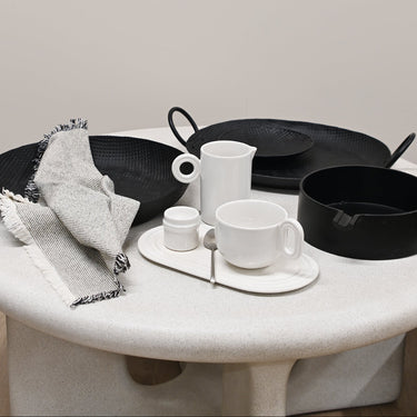ANKARA Tray w/Handles - Black at Online8 Furniture Auckland NZ