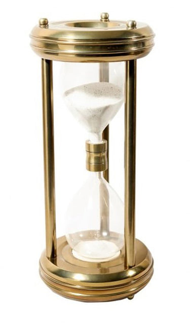 Antique Large Aluminum Sand Timer - 48cm at Online8 Furniture Auckland NZ