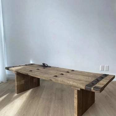 Antique Elm Door Coffee Table at Online8 Furniture Auckland NZ