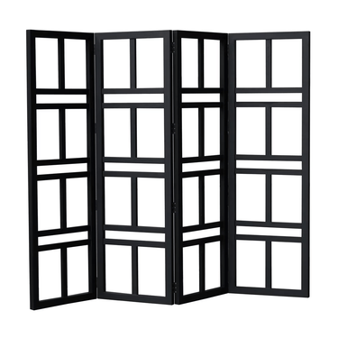 Antique Elm Room Divider - Black at Online8 Furniture Auckland NZ