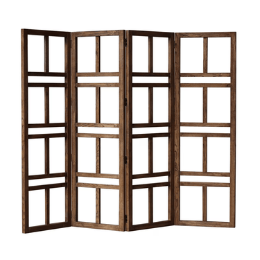 Antique Elm Room Divider - Walnut at Online8 Furniture Auckland NZ