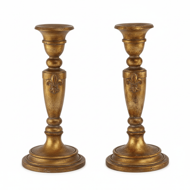 Antique Gold Candle Holder - Medium at Online8 Furniture Auckland NZ