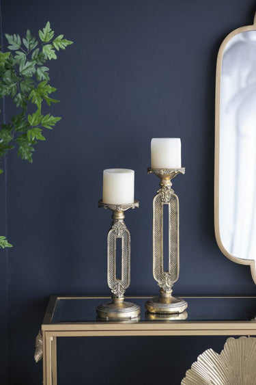 Antique Gold Candle Holder at Online8 Furniture Auckland NZ