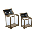 Antique Gold Lantern Set/2 at Online8 Furniture Auckland NZ