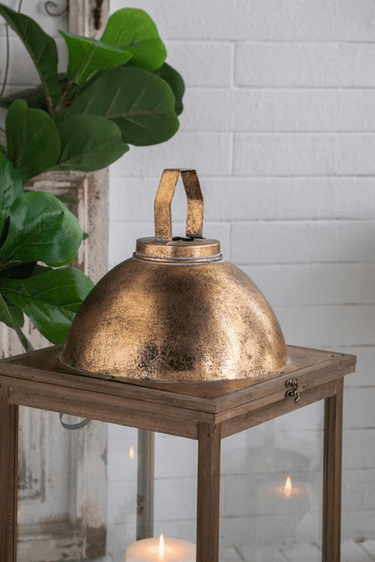 Antique Gold Lanterns Set of 2 at Online8 Furniture Auckland NZ