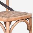 Antique Oak Cross Back Barstool - 75cm at Online8 Furniture Auckland NZ