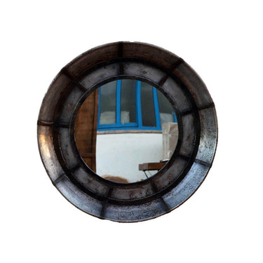 Antique Silver Round Wall Mirror at Online8 Furniture Auckland NZ