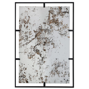 Antique Wall Mirror with Metal Frame at Online8 Furniture Auckland NZ