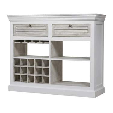 Antique White Drink Cabinet at Online8 Furniture Auckland NZ