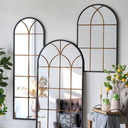 Antiqued Metal Wall Mirror - 1195mm at Online8 Furniture Auckland NZ