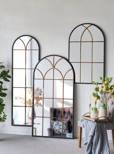 Antiqued Metal Wall Mirror - 1195mm at Online8 Furniture Auckland NZ