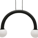 ARC Wooden Pendant Light - Black Sandblast at Online8 Furniture Auckland NZ