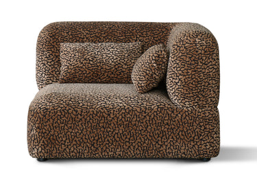 Arcadia Leopard Print Sectional 3 Seat Sofa at Online8 Furniture Auckland NZ