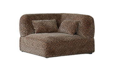 Arcadia Leopard Print Sectional 3 Seat Sofa at Online8 Furniture Auckland NZ