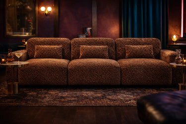 Arcadia Leopard Print Sectional 3 Seat Sofa at online8 furniture store Auckland