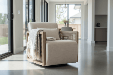 Archer Rattan Swivel Armchair at Online8 Furniture Auckland NZ