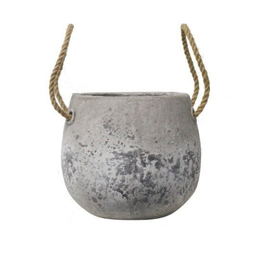 Archer Rustic Planter w/Rope Handles LGM at Online8 Furniture Auckland NZ