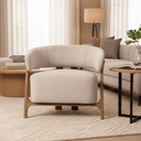 Arcus Lounge Chair - Luxe Linen at Online8 Furniture Auckland NZ