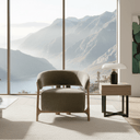 Arcus Lounge Chair - Luxe Olive at Online8 Furniture Auckland NZ