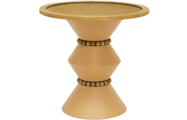 Arezu Metal Side Table - Terracotta at Online8 Furniture Auckland NZ