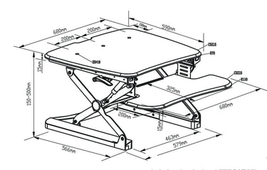 Arise Deskalator at Online8 Furniture Auckland NZ