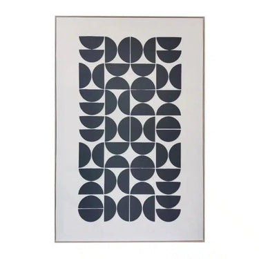 Abstract Canvas Wall Art - Black & White at Online8 Furniture Auckland NZ