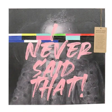 Art Canvas Never Said That 60x60cm Pink at Online8 Furniture Auckland NZ