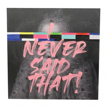 Art Canvas Never Said That 60x60cm Pink at Online8 Furniture Auckland NZ