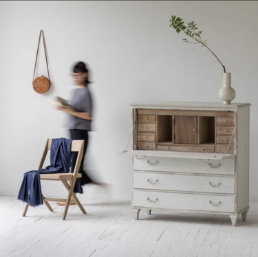 Artesia Penman Secretary Desk - Belgium White at Online8 Furniture Auckland NZ