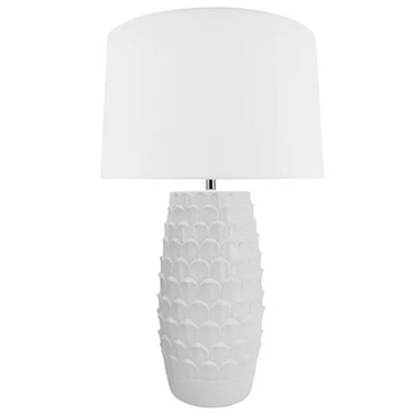 Artichoke Lamp B&S White 35x58 cm at Online8 Furniture Auckland NZ