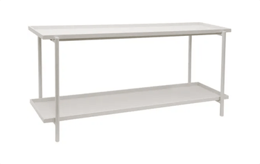 Asada Aluminium Console – White at Online8 Furniture Auckland NZ