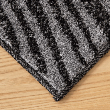 Asana Botanica Black/Light Grey Rug at Online8 Furniture Auckland NZ