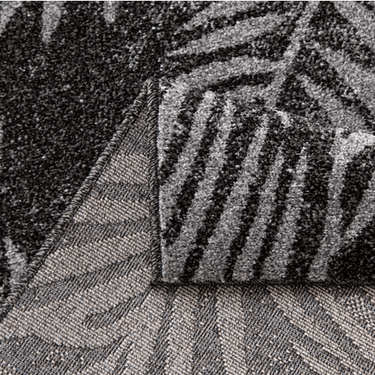 Asana Botanica Black/Light Grey Rug at Online8 Furniture Auckland NZ