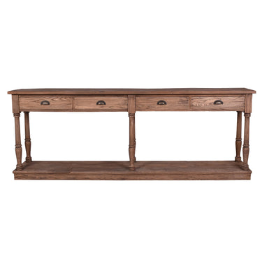 Augustus Farmhouse Console Table - Reclaimed Elm at Online8 Furniture Auckland NZ