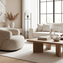 Aurora Barrel Chair - Light Taupe at Online8 Furniture Auckland NZ