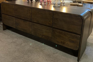 Aurora Sideboard 8 Drawer - Premium Brown at Online8 Furniture Auckland NZ