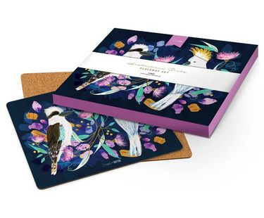 Australiana Birds Placemats Set/4 at Online8 Furniture Auckland NZ