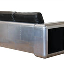 Aviator 2 Seater Leather Sofa - Vintage Black at Online8 Furniture Auckland NZ