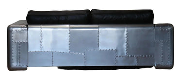 Aviator 3 Seater Leather Sofa - Vintage Black at Online8 Furniture Auckland NZ