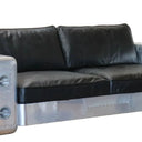 Aviator 3 Seater Leather Sofa - Vintage Black at Online8 Furniture Auckland NZ