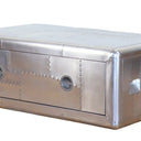 Aviator Coffee Table | Industrial Silver & Wood at Online8 Furniture Auckland NZ