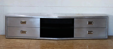 Aviator Entertainment Unit | Industrial Silver & Wood at Online8 Furniture Auckland NZ