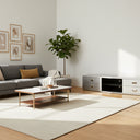 Aviator Entertainment Unit | Industrial Silver & Wood at Online8 Furniture Auckland NZ