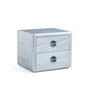 Aviator Side Table with 2 Drawers | Bedside Table at Online8 Furniture Auckland NZ