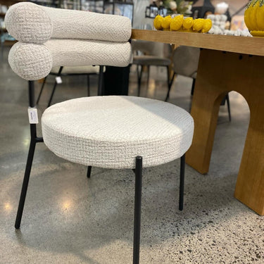 Axel Dining Chair - Ivory at Online8 Furniture Auckland NZ